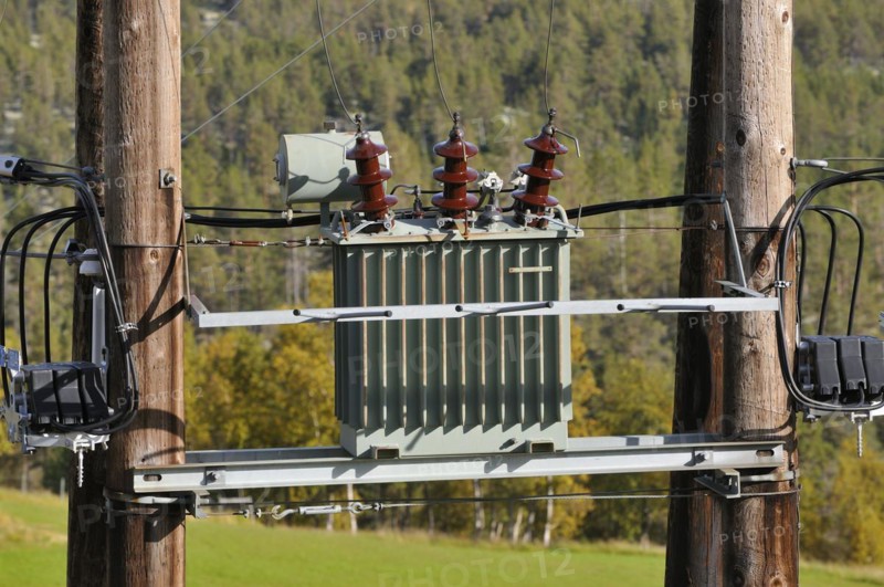 Transformer on a power pole Transformer on a power pole