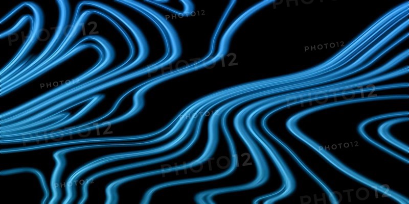 Neon Glow blue lines on a dark background, Glowing background