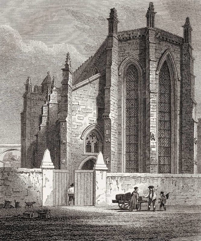 Trinity College Church, Edinburgh, Scotland, 19th century, Views in Edinburgh by J. & H. S. Storer