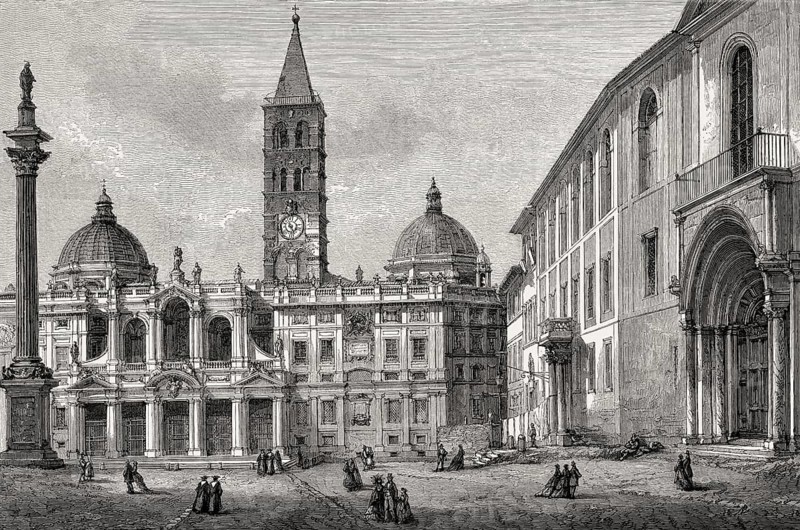 The Basilica di Santa Maria Maggiore, Rome, Italy, 19th Century, Europe