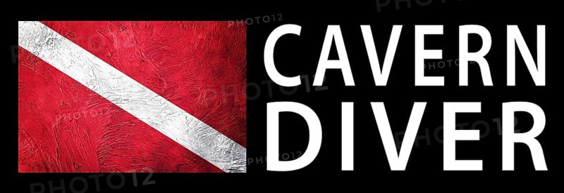 Cavern Diver, Diver Down Flag, Scuba flag, Scuba Diving