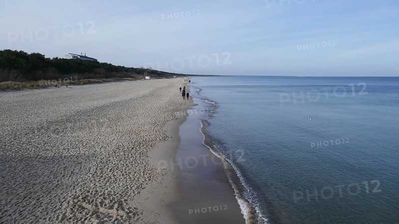 Zinnowitz, Usedom. Beach in winter
