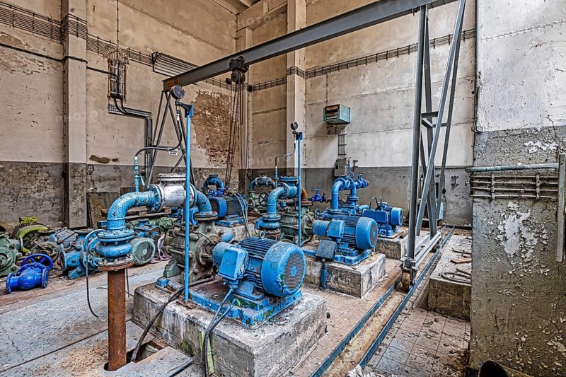 Waterworks machine hall Lost Places