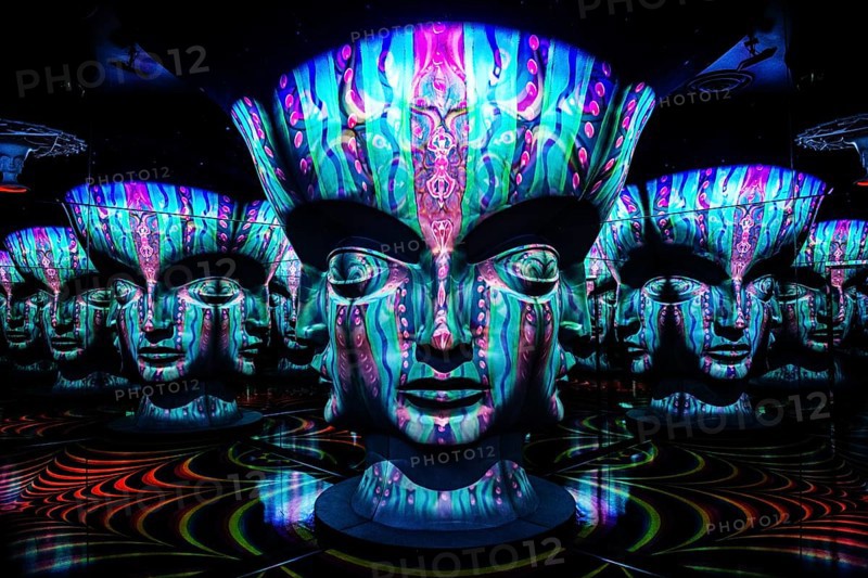 Panoptikum, visual art at the Meow Wolf Museum, Area 15, Las Vegas, Nevada, USA, North America