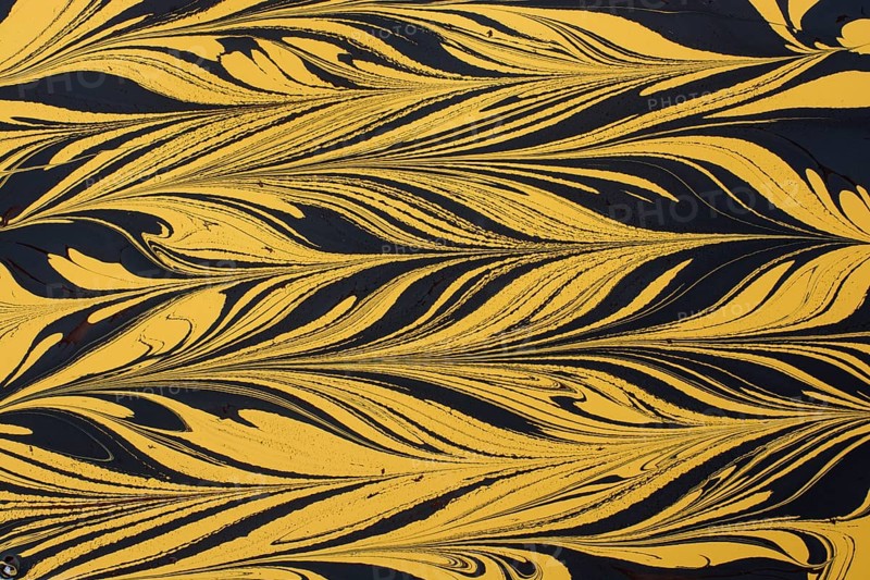 Beautiful abstract art of Ebru marbling painting techniques on water with paints