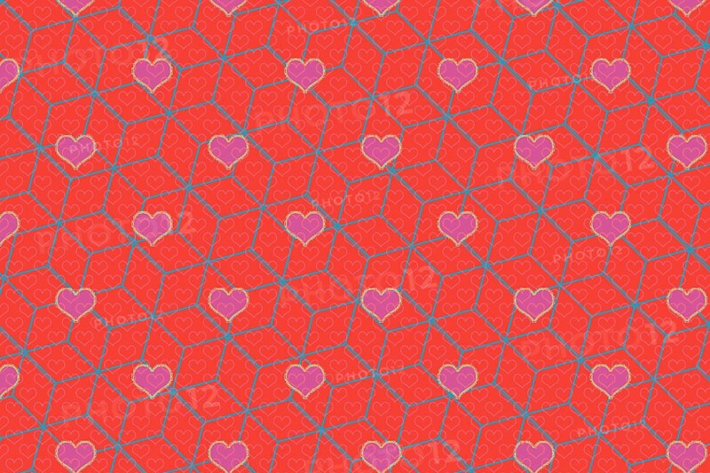Valentine's Day template with heartsfor banners, inviations, advertisements, cards