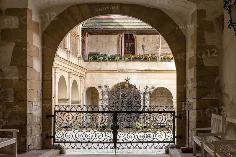 Bischofteinitz Castle - Horšovský Týn, Czech Republic, September, Archway, Europe