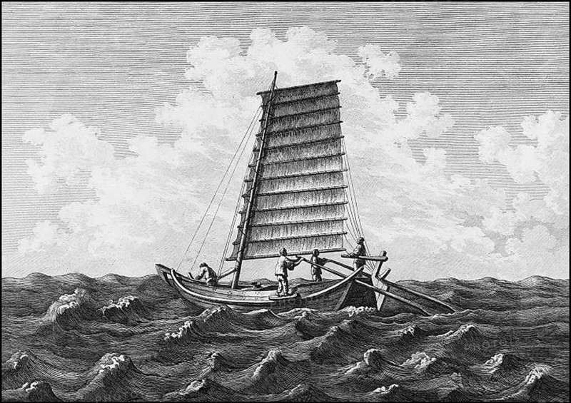 Jean-François de Galoup, Comte de La Pérouse (August 23, 1741-1788) was a French explorer and naval officer. In 1785, the King of France commissioned La Perouse to head an expedition to explore the Pacific Ocean, to investigate whaling and fur prospects, and to establish French claims in this area. La Pérouse had admired the explorer James Cook, and wanted to continue his work.<br/><br/> La Perouse was assigned two 500-ton ships called the Astrolabe and the Boussole. His crew of 114 included sailors, scientists, a physicist, three draftsmen, three naturalists, clergymen, and a mathematician. They left France in August, 1785.<br/><br/> La Perouse mapped the west coast of North America in 1786, and visited Easter Island and Hawaii. His ships reached the west coast of Alaska in 1786 and did extensive mapping of the North American west coast from Alaska to Monterey, California.<br/><br/> Next La Pérouse landed at Botany Bay (Port Jackson), Australia, before heading for the Solomon Islands....