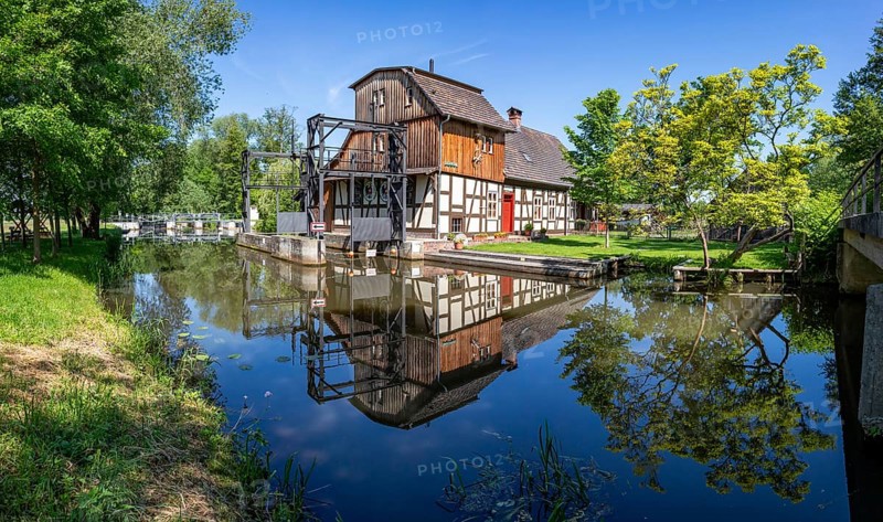 Landscape shot with Spreewald mill