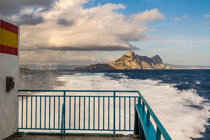 Landscape View of Gibraltar, Spain's South Coast