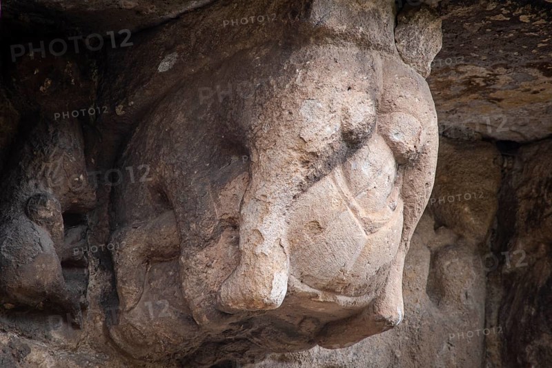Collegiate church of San Pedro de Cervatos, Romanesque, Cervatos, municipality of Campoo de Enmedio, Cantabria, Spain, Europe