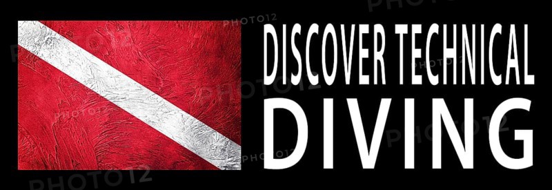 Discover Technical Diving, Diver Down Flag, Scuba flag, Scuba Diving