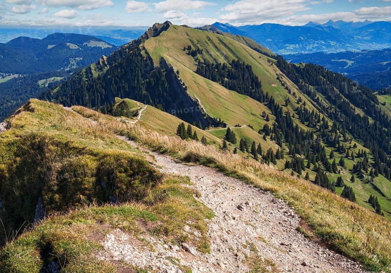 View from the Hochgrat near Oberstaufen (Bavaria, Germany)