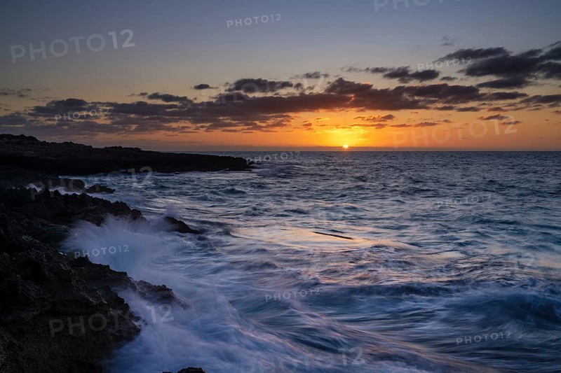 Peaceful sunrise seascape at Cap de ses Salines on Mallorca's southernmost point