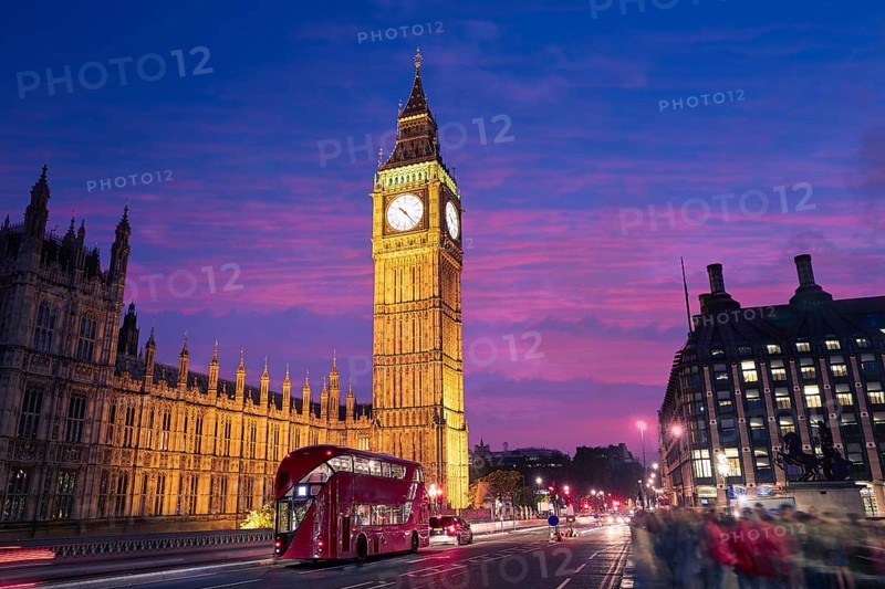 Big Ben Clock Tower in London at England