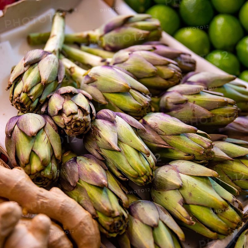 Fresh weekly market market vegetables Artichoke