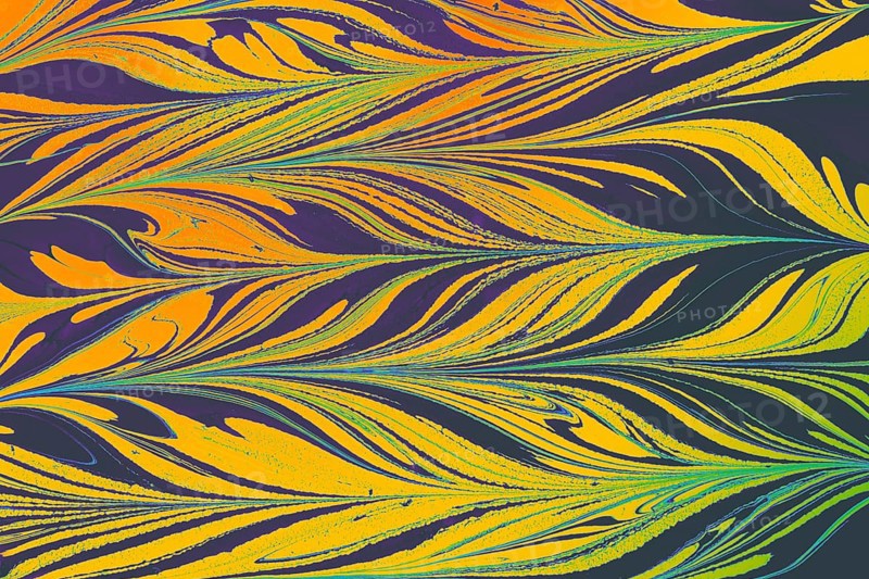 Ebru marble conch effect surface pattern design for print