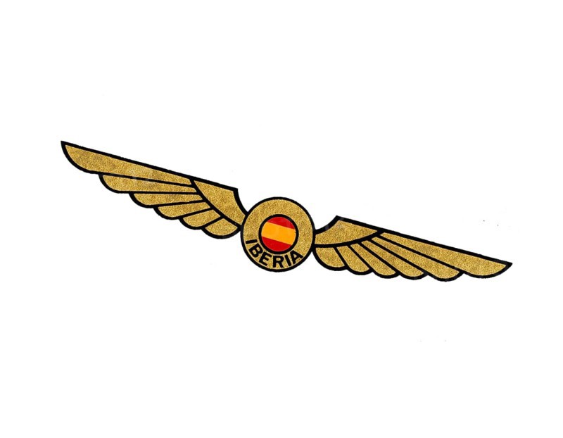 Rotated to right, Iberia Logo 1939, Airline, Historic Logo from 1939