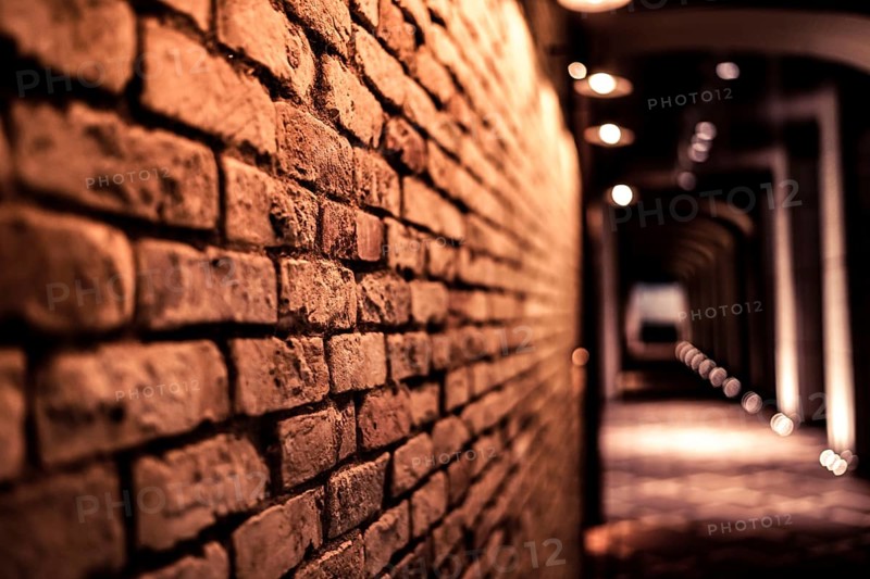 Brick wall (background material). Shooting Location: Chuo -ku, Tokyo