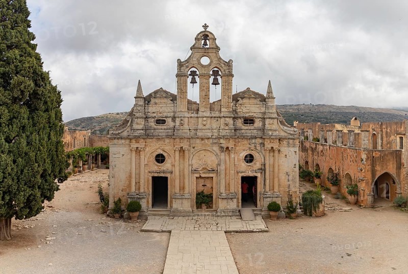 A picture of the Arkadi Monastery