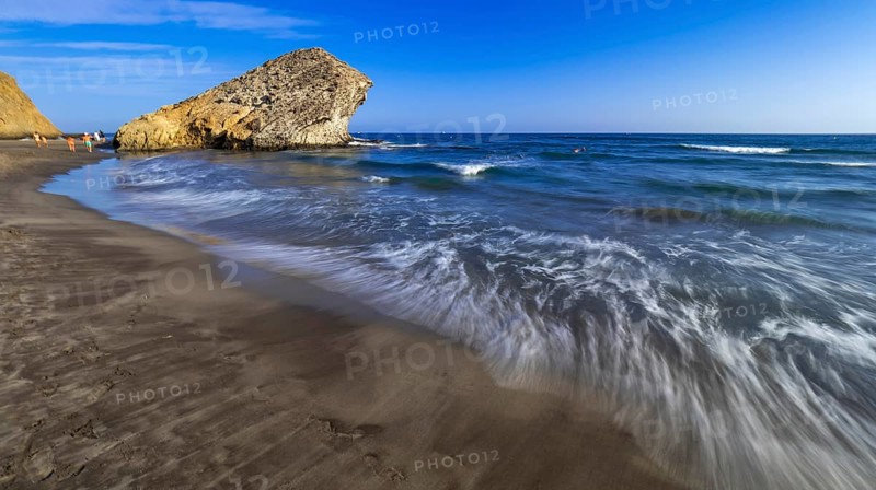 Beach of Mónsul, Cabo de Gata-Níjar Natural Park, UNESCO Biosphere Reserve, Hot Desert Climate Region, Almería, Andalucía, Spain, Europe