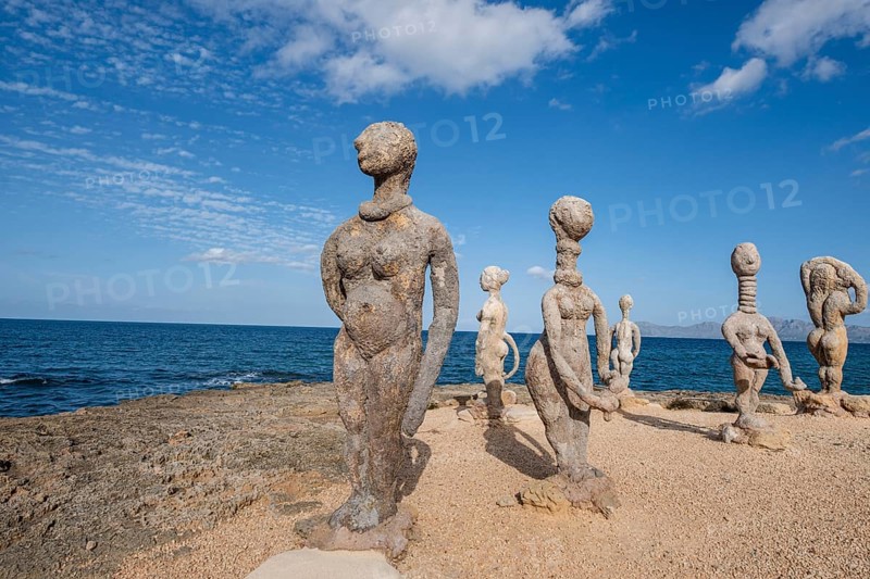 The Desire, sculpture by Joan Bennàssar, Can Picafort, municipality of Santa Margalida, Mallorca, Spain, Europe