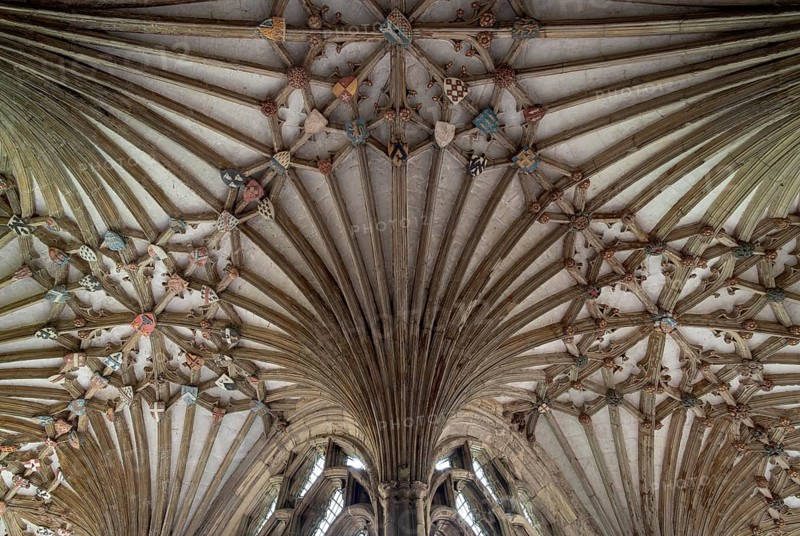 Canterbury, Cathedral, vault in the cloister
