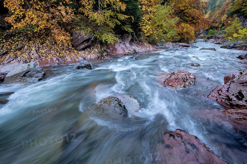 Aragón Subordán river, Selva de Oza, Valley of Hecho, western valleys, Pyrenean mountain range, province of Huesca, Aragon, Spain, Europe