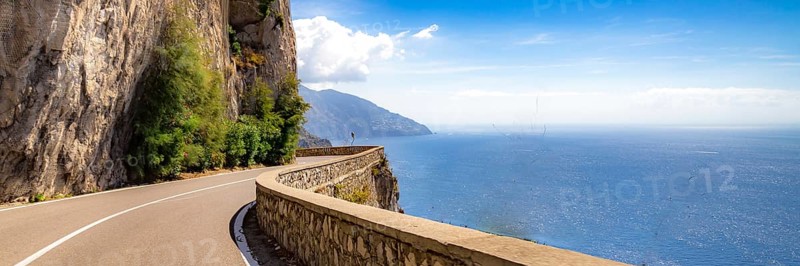 Amalfi Coast, Mediterranean Sea, Italy. Website Banner
