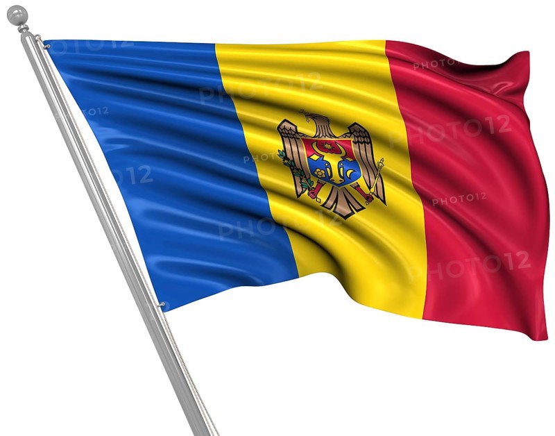Flag of Moldova, This is a computer generated and 3d rendered image