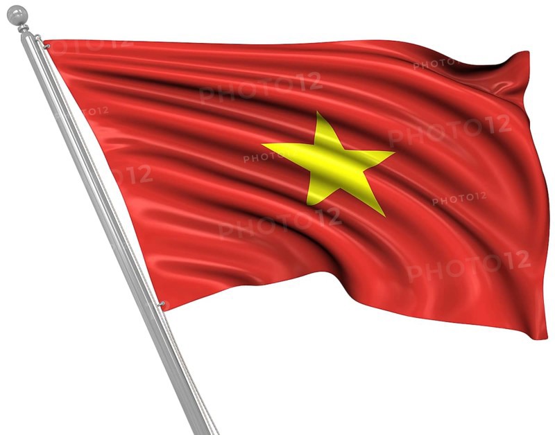 Flag of Vietnam, This is a computer generated and 3d rendered image