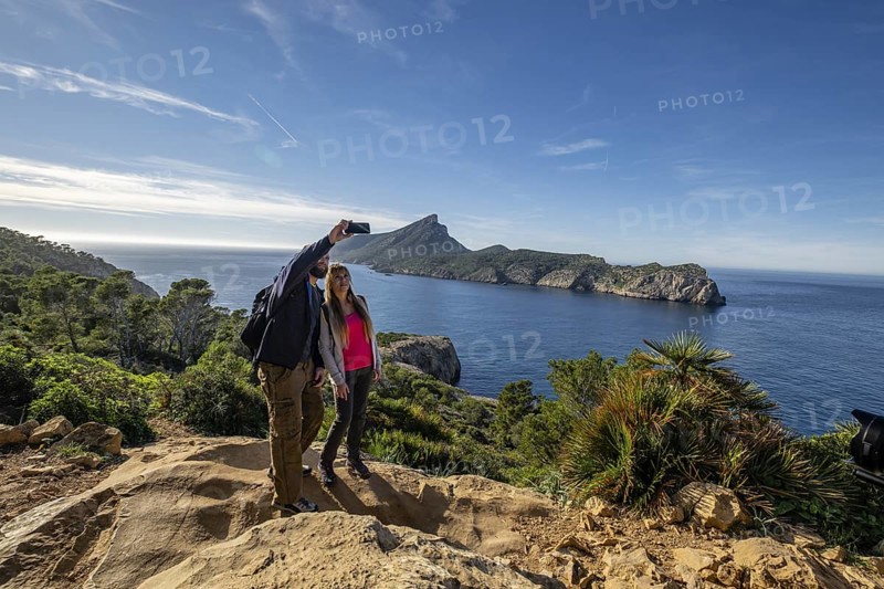 La Trapa trail and Dragonera islet, Andratx, Mallorca, Balearic Islands, Spain, Europe