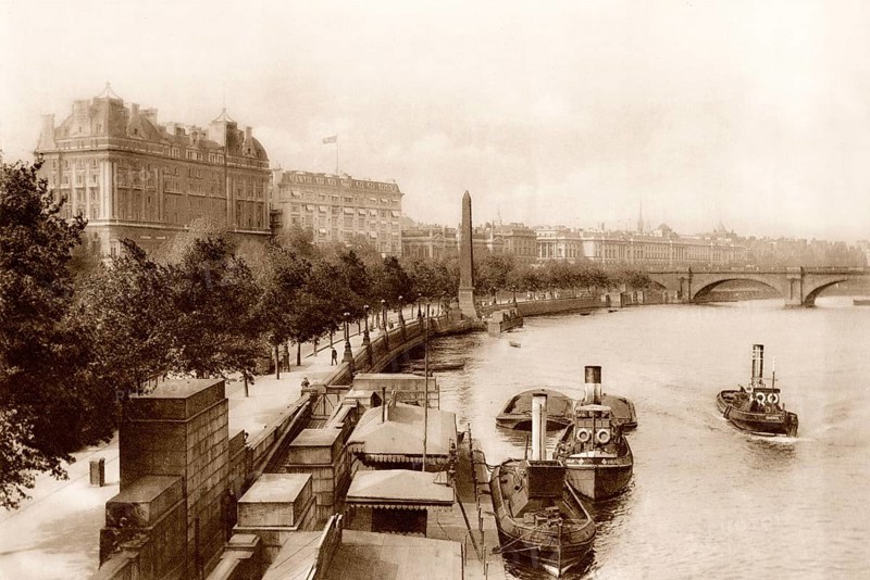 Victoria Embankment, London, UK, ca 1920