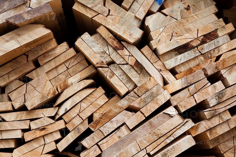 Pile of beech wood, Germany, Europe