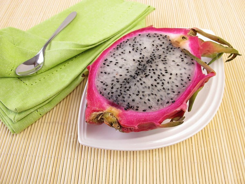 Fruit meal with dragon fruit