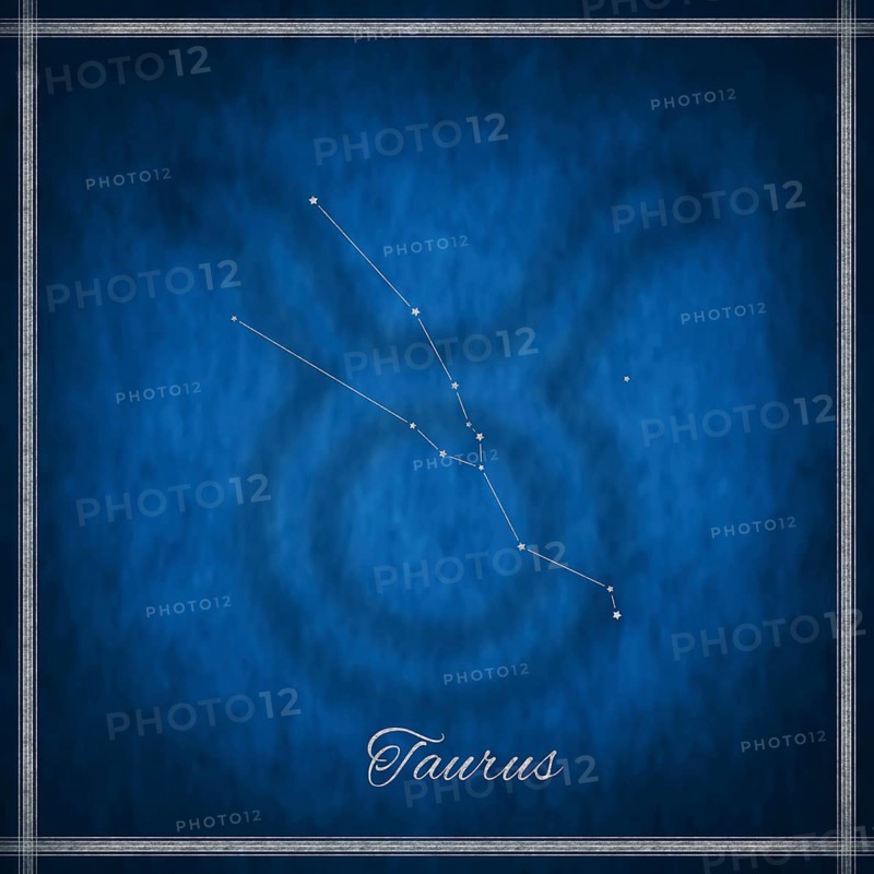 Taurus zodiac sign, constellation lines, Taurus symbol