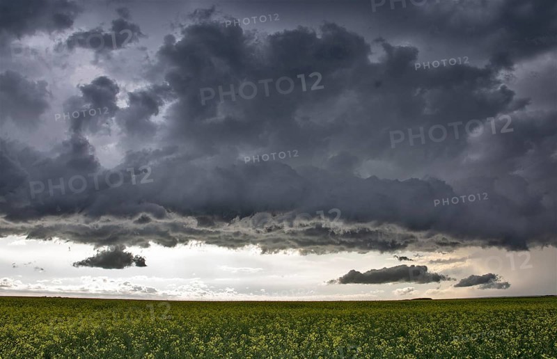 Prairie Storm Clouds Canada Saskatchewan Dramatic Summer
