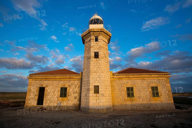 Menorca Punta Nati Faro lighthouse in Ciutadella Balearic Islands of Spain