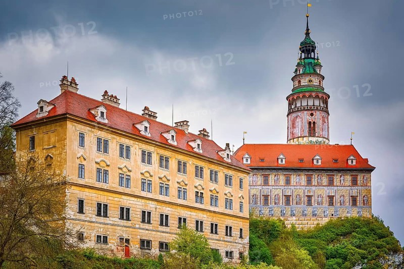 Building of the Cesky Krumlov, Czech Repulic Cesky Krumlov, South Bohemian, Czech Republic, Europe