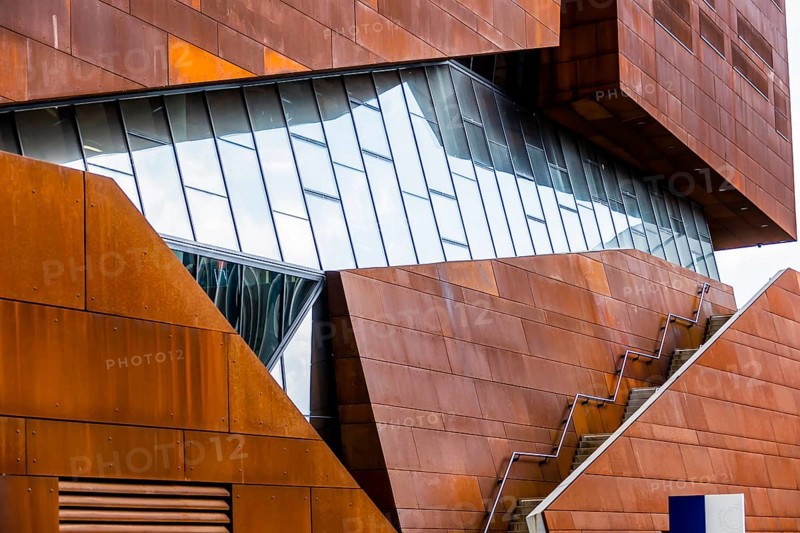A building of the new WU in Vienna. The University of Economics and Business was newly built Austria