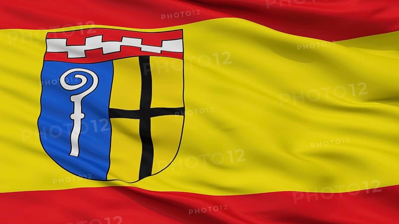 Monchengladbach City Flag, Country Germany, Closeup View, 3D Rendering