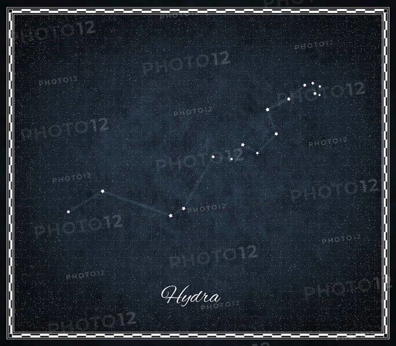 Hydra star constellation, Night sky, Cluster of stars, Deep space, Sea Serpent constellation