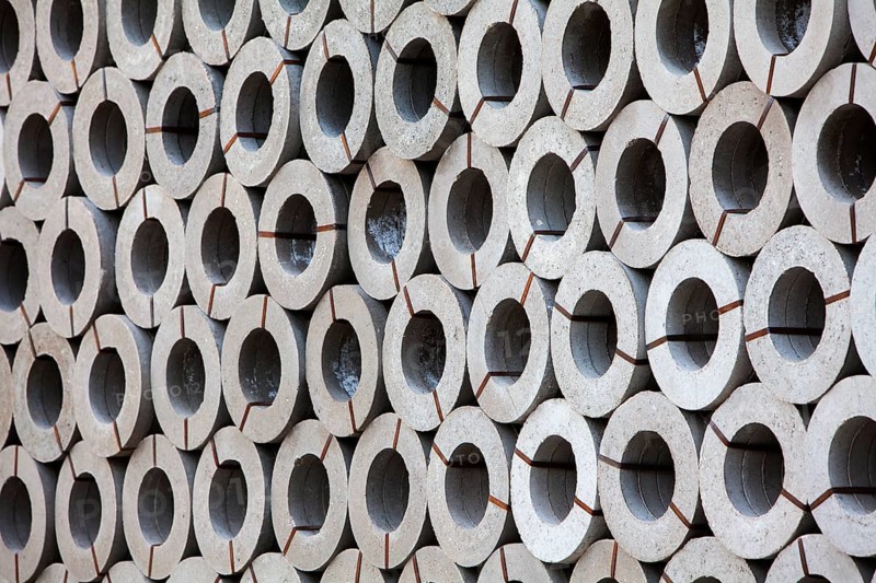 Concrete pipes, Germany, Europe