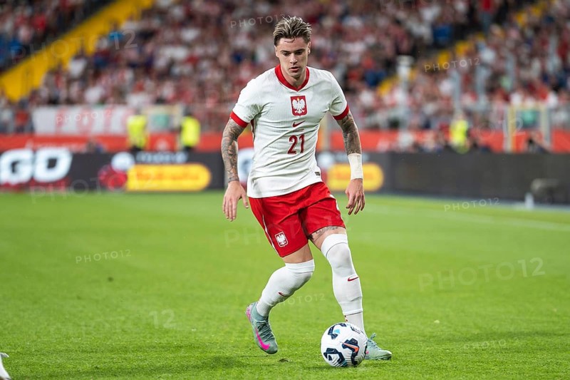 CHORZOW, POLAND - JUNE 6, 2025: Friendly match Poland - Moldova. In action Nikola Zalewski