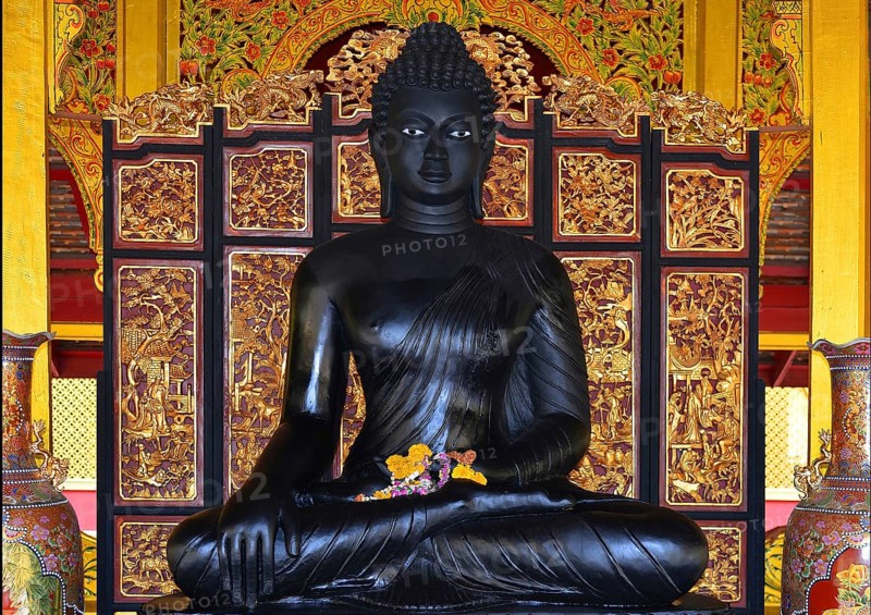 Asia, Thailand, Black Buddha in Lampang, Religion, Buddhism Lampang, Thailand, Asia
