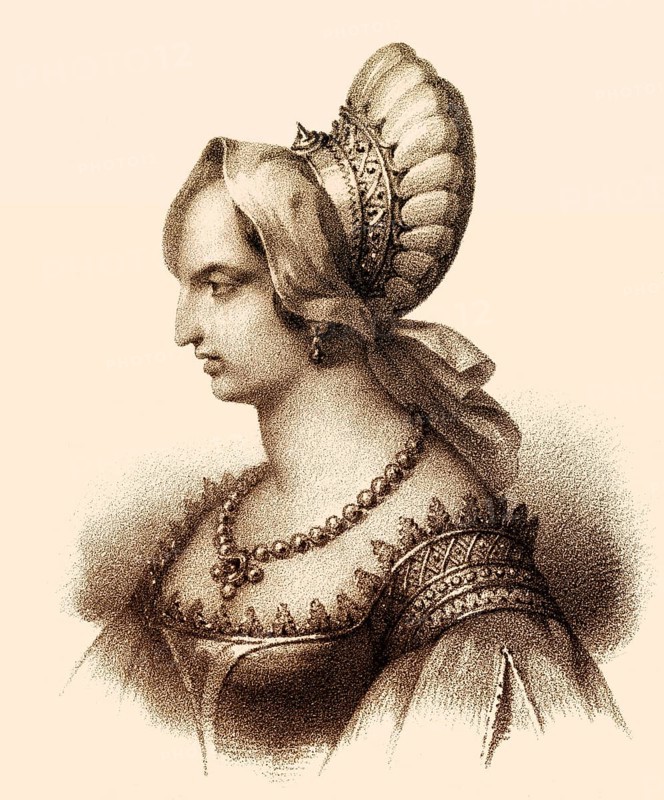 Queen Metina, wife of Merovech, Meroveus, Merovechus, Merovius or Mérovée, king of the Salian Franks from the Merovingian dynasty, 5th century