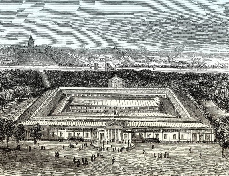 The French Industrial Exposition of 1844, Champs-Élysées in Paris, France, Europe