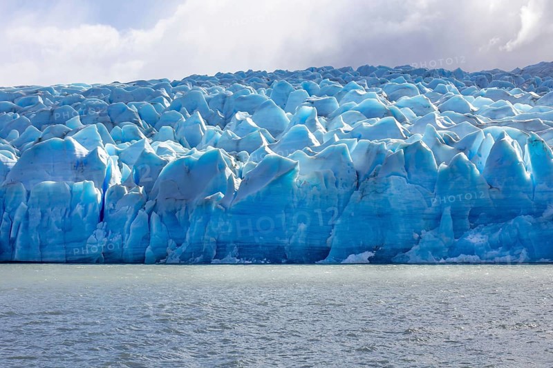 Glacier and lake Grey, Torres del Paine national park, Patagonia, Chile, South America