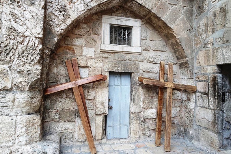Procession of crosses in Jerusalem