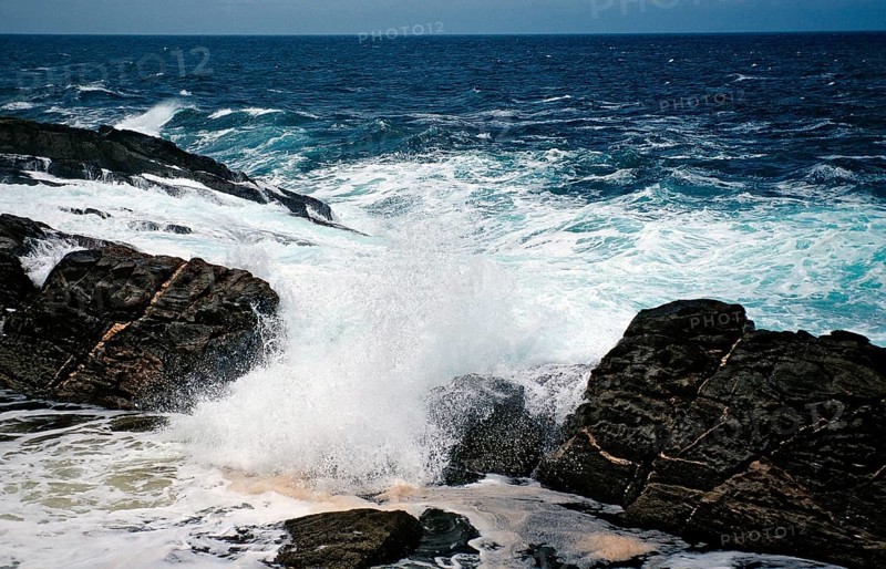 Rugged rocky coast, South Africa, Tsitsikamma National Park, Otter trail, Africa